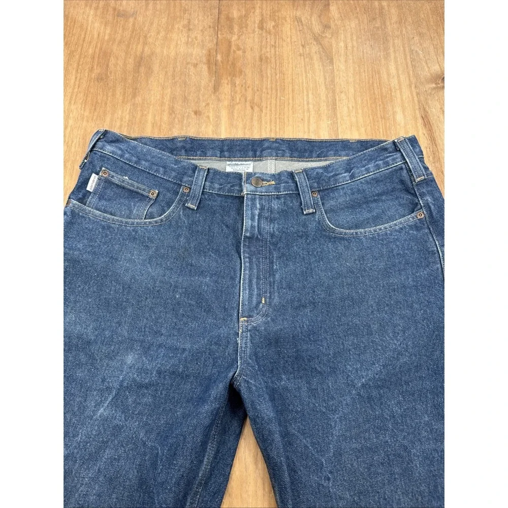Carhartt B480 DVB Traditional Fit Blue Denim‎ Jeans Mens 38x34 Workwear Grunge